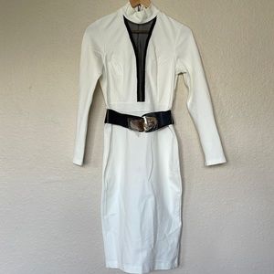 New dress with tags! Beautiful White dress with belt.